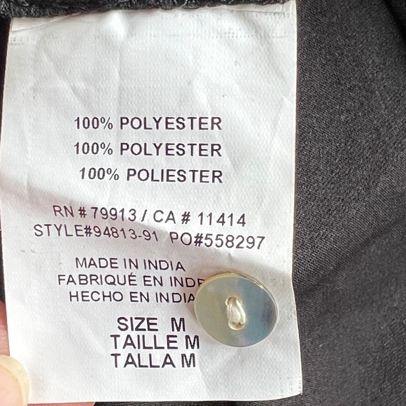 Motherhood Maternity black/white dot blouse with camisole size Med NWT - Picture 15 of 16